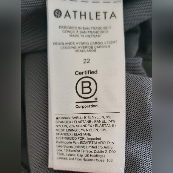 Athleta Headlands Hybrid Cargo II Tight Legging - Picture 8 of 12